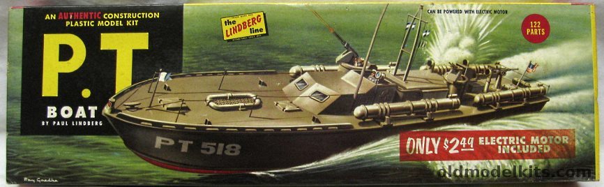 Lindberg 1/60 Motorized P.T. Boat (PT Boat), 701M-249 plastic model kit